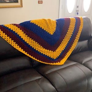 Hand crochet quilt/throw